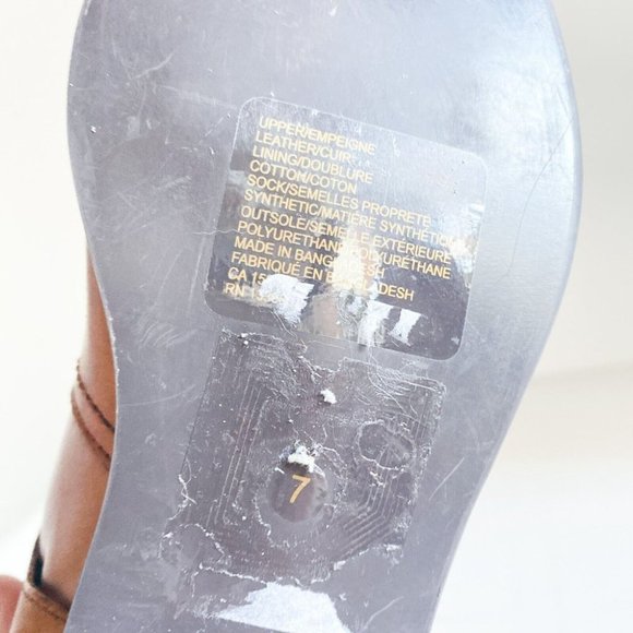 NEW Maxgreat Caramel Brown Knee High Leather Riding Boot 7 - Picture 9 of 11